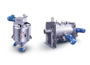 Continuous paddle mixers: small footprint and consistent finished